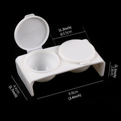 Double Hole Pen Washing Cup for Nail Enhancement Coloring Painting