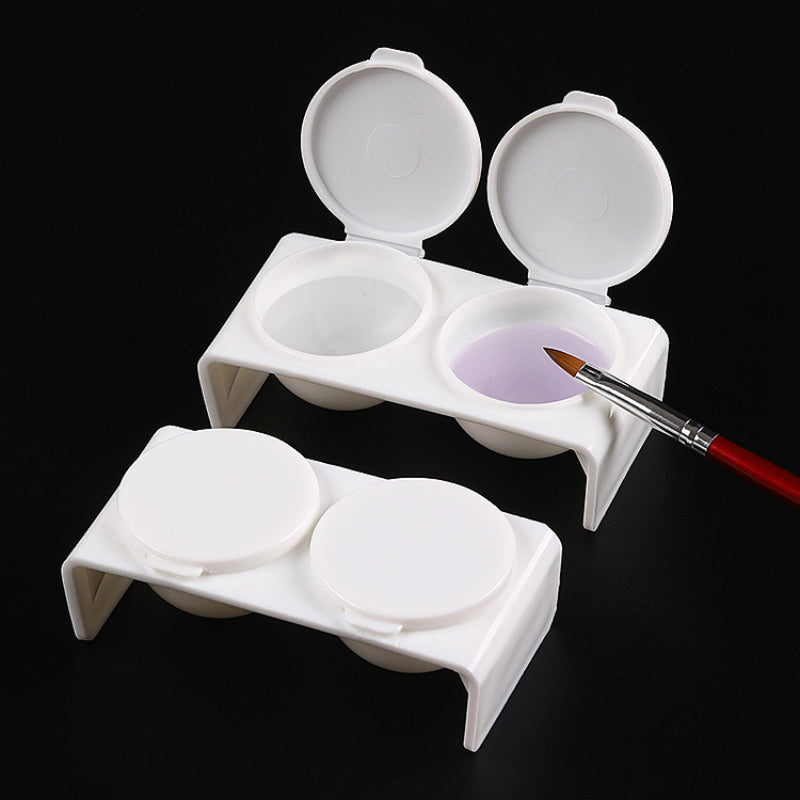 Double Hole Pen Washing Cup for Nail Enhancement Coloring Painting