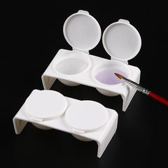 Double Hole Pen Washing Cup for Nail Enhancement Coloring Painting