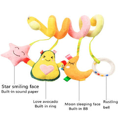 Baby Plush Fruit Bed Winding Car Pendant