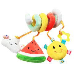 Baby Plush Fruit Bed Winding Car Pendant