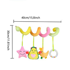 Baby Plush Fruit Bed Winding Car Pendant