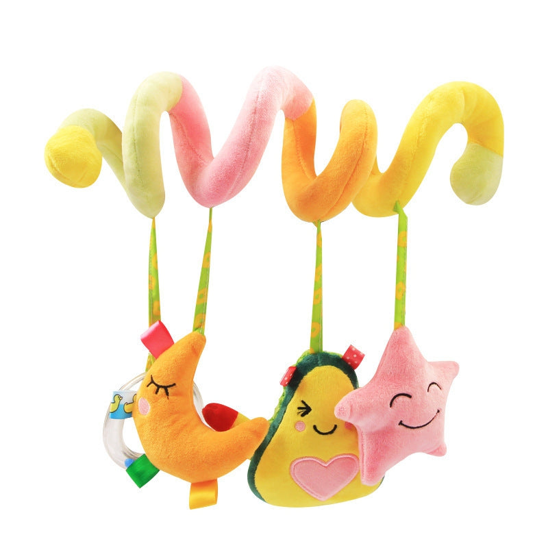 Baby Plush Fruit Bed Winding Car Pendant