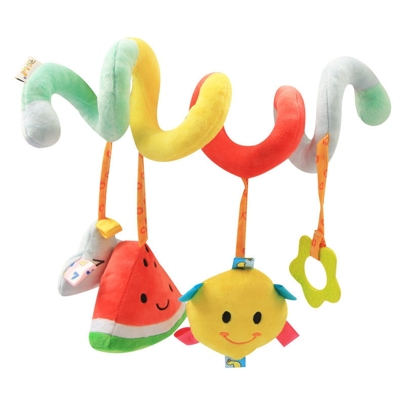 Baby Plush Fruit Bed Winding Car Pendant