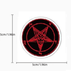 50pcs Unique Satan Inspired Decorative Stickers - Laptop, Refrigerator Decals
