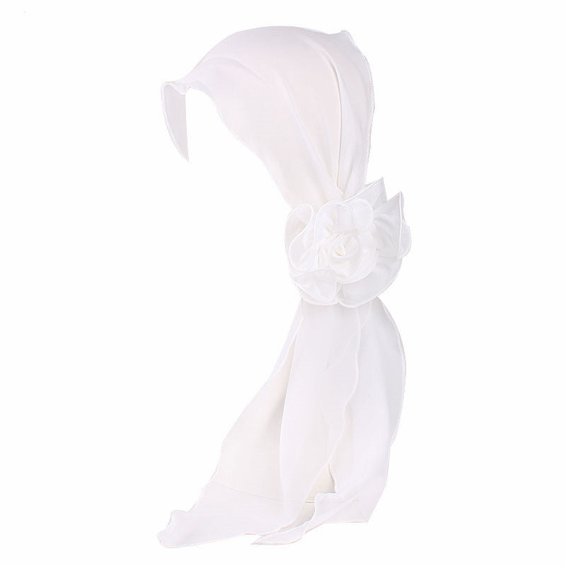 Women's Flower Streamer Hair Accessory Neck Scarf Headband