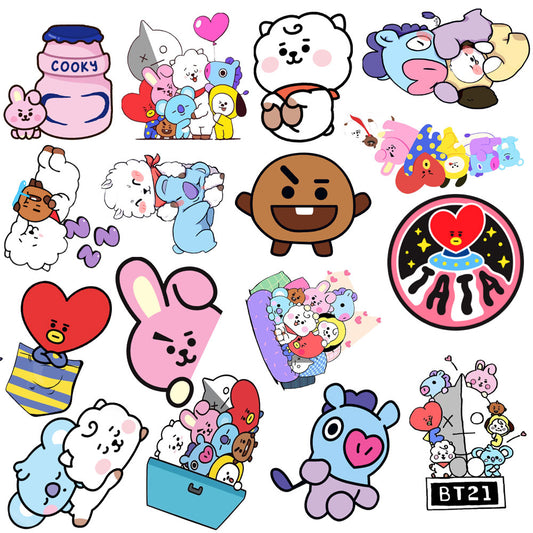 50pcs Cute Animal Stickers for Laptops, Phones, Water Bottles