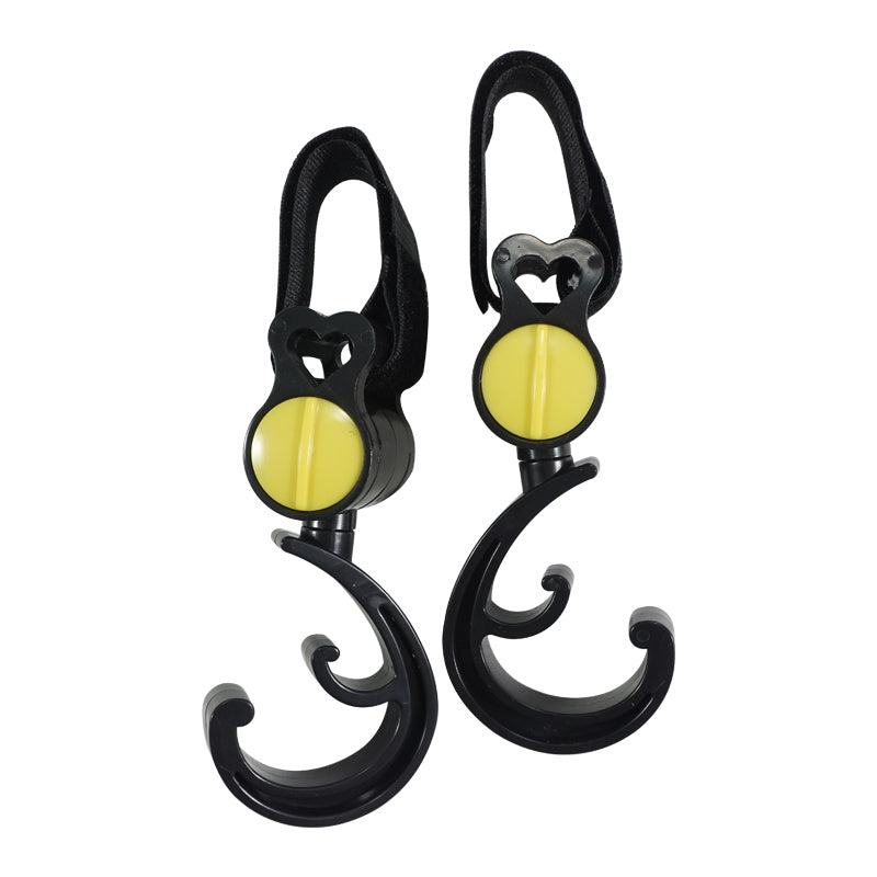 2pcs Baby Stroller Hook 360 Diaper Bag Hanger Accessories