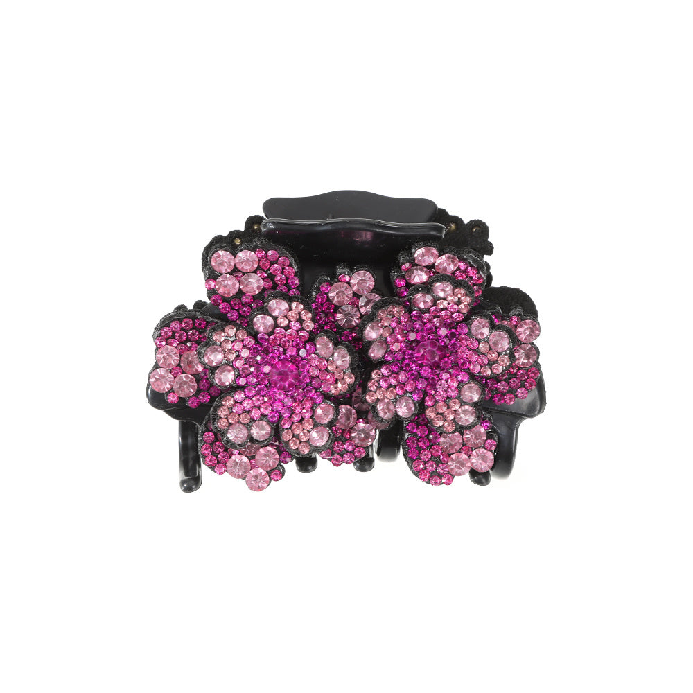 Retro Flower Rhinestone Hair Claw Women's Hair Accessories