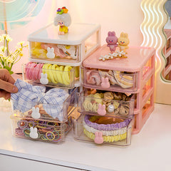 Kids Hair Accessory Storage Box with 3 Layers