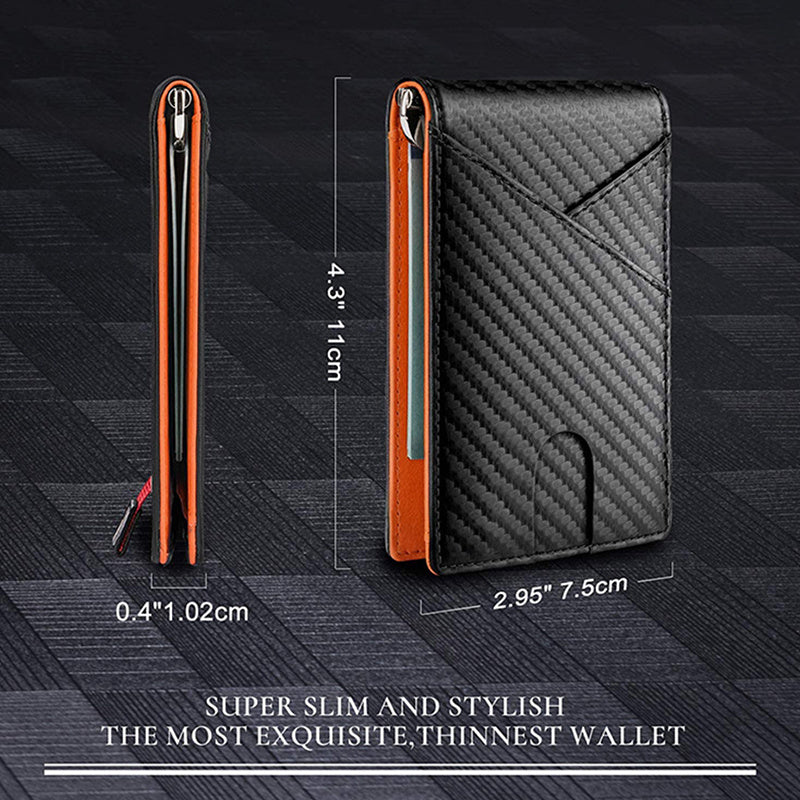 Men's Carbon Fiber Card Holder Money Clip