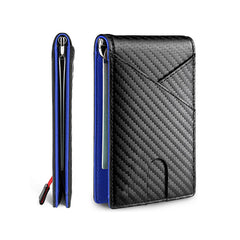 Men's Carbon Fiber Card Holder Money Clip