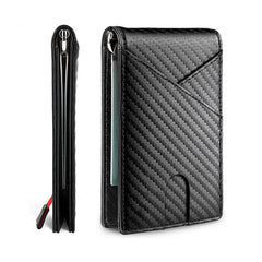 Men's Carbon Fiber Card Holder Money Clip