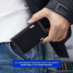 Slim Rfid Smart Credit Card Holder Case Metal Men Wallets Pop Up Minimalist