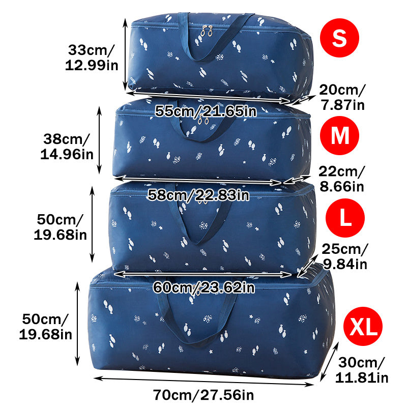 Foldable Quilt Storage Bag Household Organizer Zipper Bag