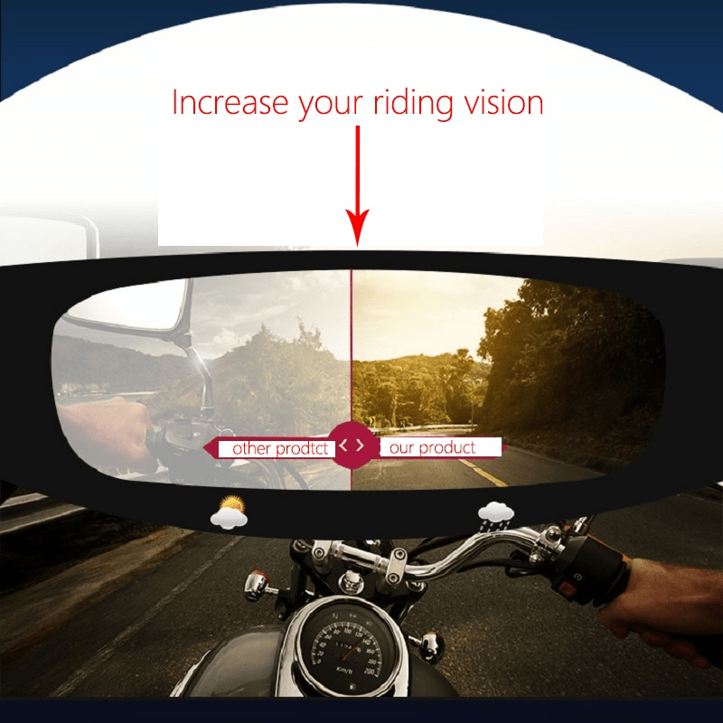 Motorcycle Helmet Waterproof Lens Film Anti Fog Rain Protection Sticker