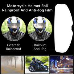 Motorcycle Helmet Waterproof Lens Film Anti Fog Rain Protection Sticker