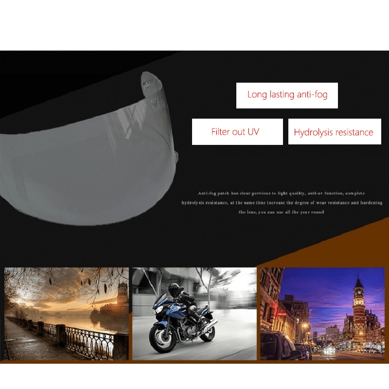 Motorcycle Helmet Waterproof Lens Film Anti Fog Rain Protection Sticker