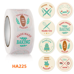 500pcs Creative Baking Stickers for Cheese Bread and Cake Decoration