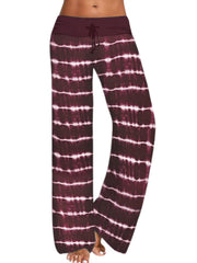  Tie Dye Drawstring Wide Leg Pants