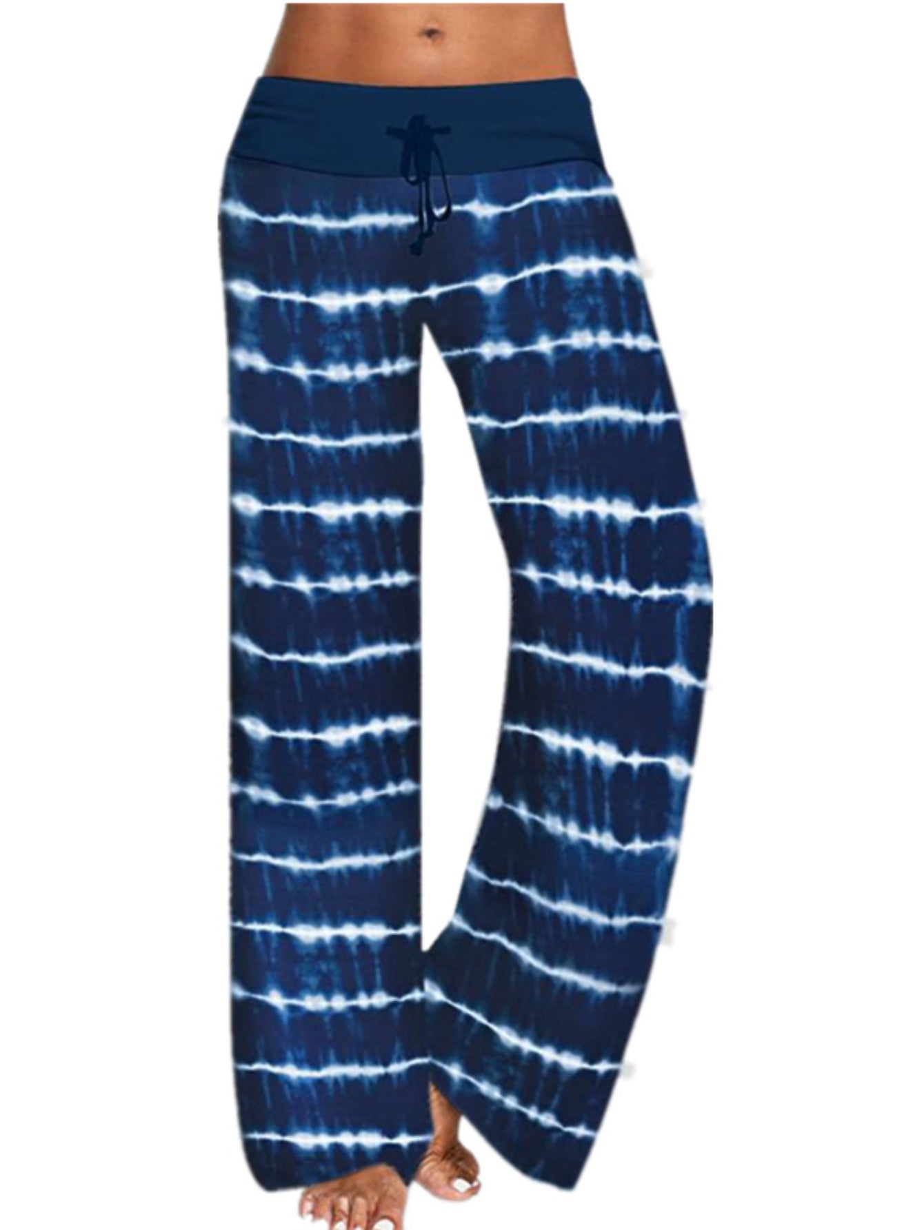  Tie Dye Drawstring Wide Leg Pants