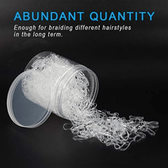 1500pcs Kids Elastic Hair Ties For Styling