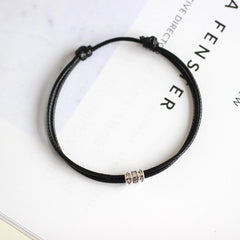 Boho Style PU Leather Stackable Bracelet Hand Jewelry For Women