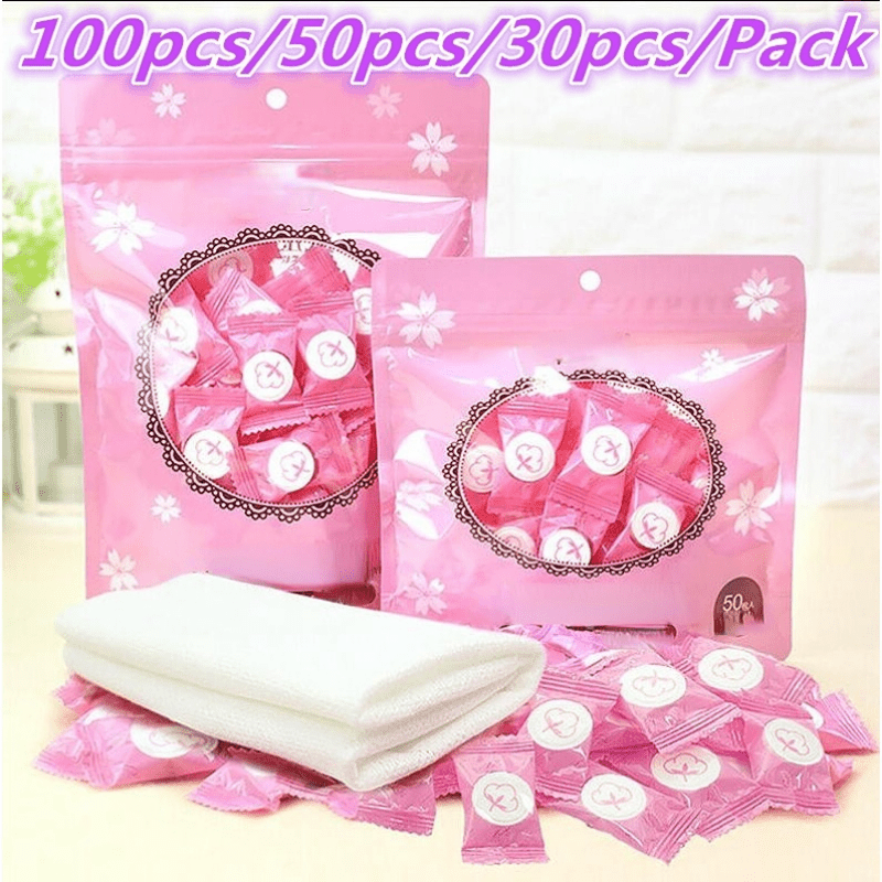 30pcs Mini Disposable Towel Compressed Portable Travel Face Towels