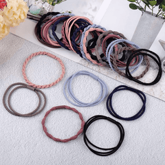 24PCS High Elasticity Hair Rope Bracelet Hair Tie