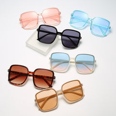 Girls Large Square Frame Sunglasses UV Protection