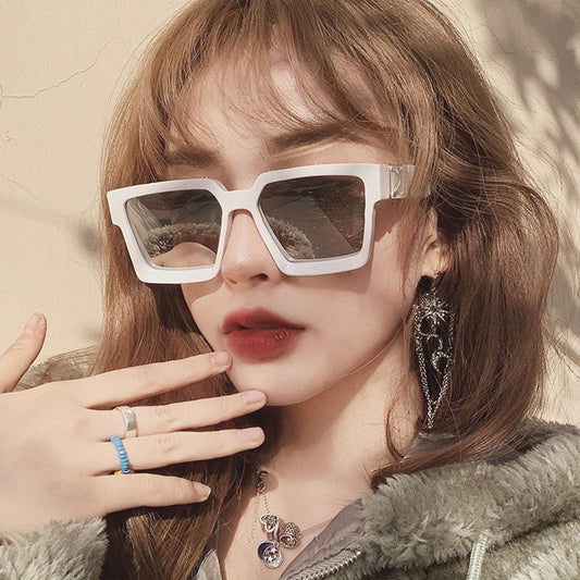 Large Square Sunglasses For Women Men Hiphop Gradient Glasses UV400