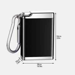 Mini Metal Ashtray Keychain Pendant Portable Carry on Ash Box
