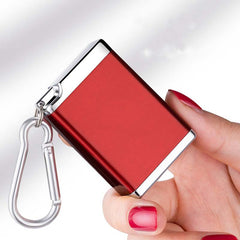 Mini Metal Ashtray Keychain Pendant Portable Carry on Ash Box