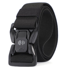Men's Tactical Quick Release Snap Belt Elastic Outdoor Training