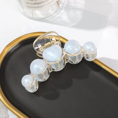 Laser Glitter Faux Pearl Hair Claws - Y2K Hair Accessories