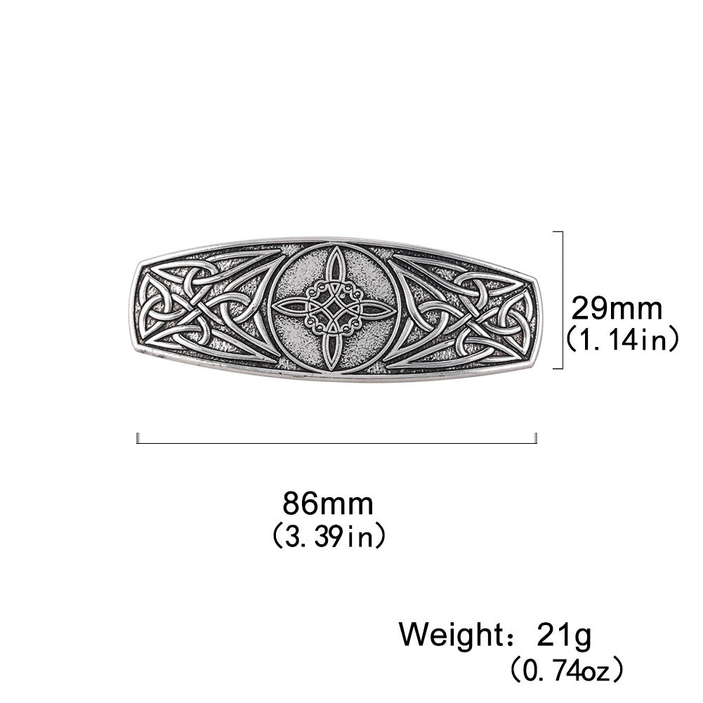 Golden Tree Pattern Hair Clip Viking Style Hair Accessories Vintage Celtic Style