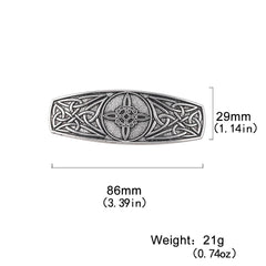 Golden Tree Pattern Hair Clip Viking Style Hair Accessories Vintage Celtic Style