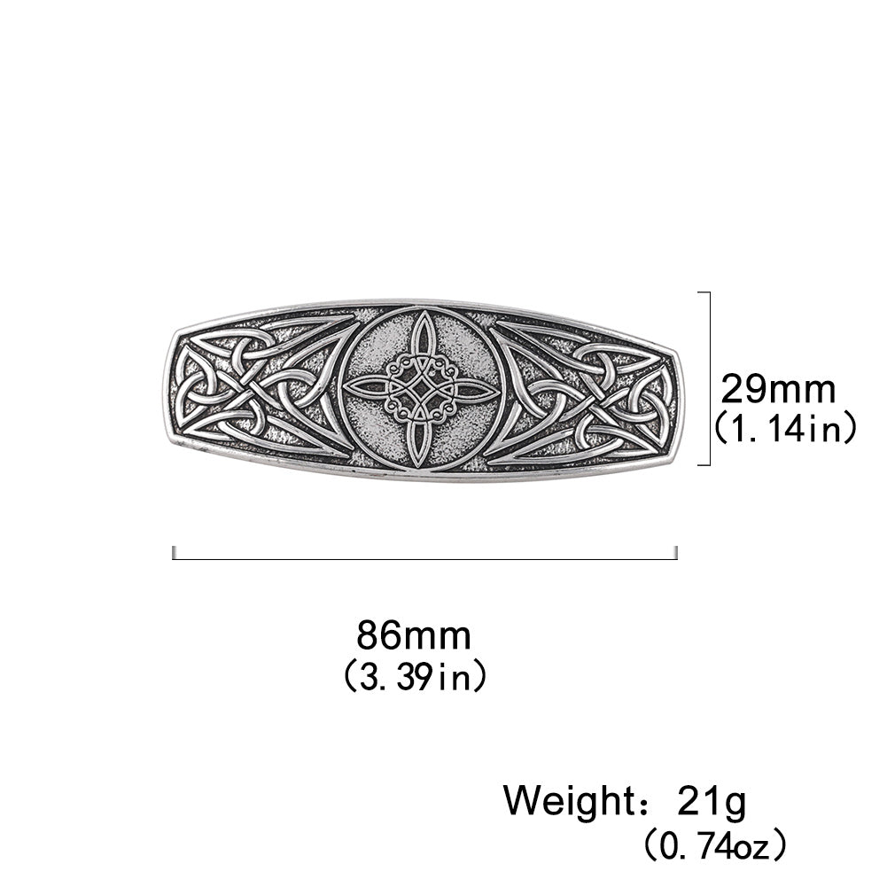 Golden Tree Pattern Hair Clip Viking Style Hair Accessories Vintage Celtic Style