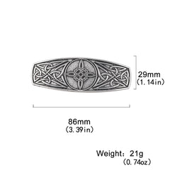 Golden Tree Pattern Hair Clip Viking Style Hair Accessories Vintage Celtic Style