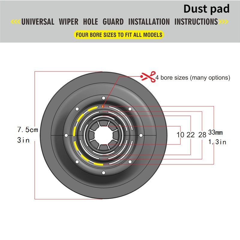 Car Wiper Arm Protective Cover Windshield Wiper Sleeve Dustproof Pad