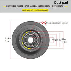 Car Wiper Arm Protective Cover Windshield Wiper Sleeve Dustproof Pad