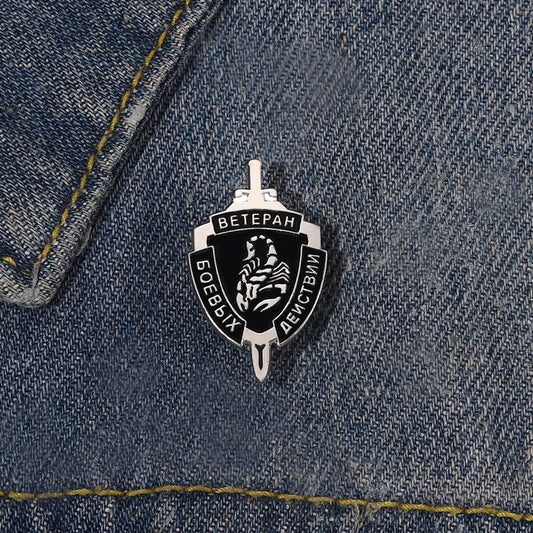 Vintage Scorpion Brooch for Backpacks Jackets Hats Scarves Pants