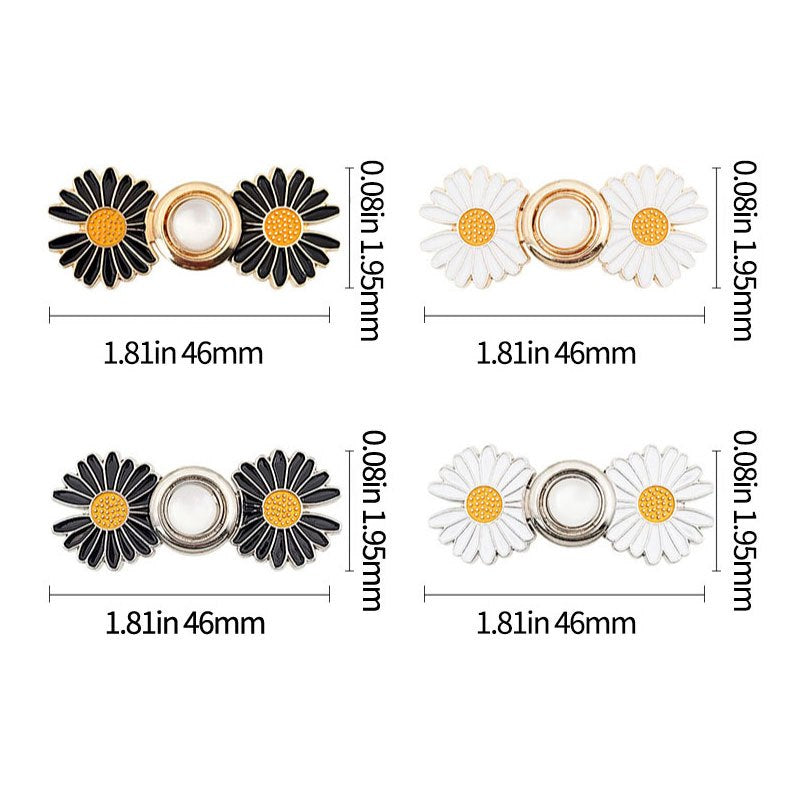 Floral Waist Buckle in Various Colors for Jeans and Casual Pants