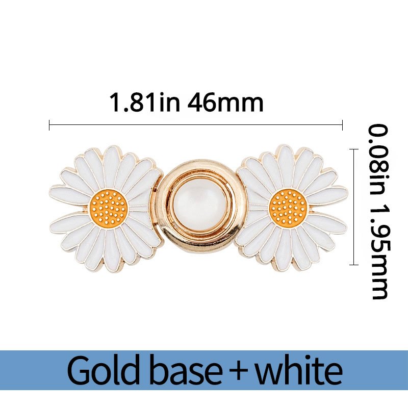 Floral Waist Buckle in Various Colors for Jeans and Casual Pants