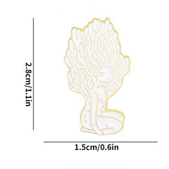 Mushroom Head Girl Brooch For Men Creative Pins