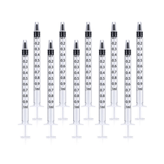 1ml 30ml Plastic Reusable Syringe for Nutrient Hydroponics Kitchen
