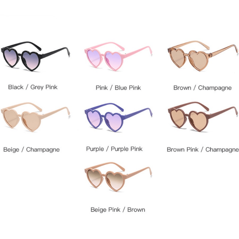 Heart Shaped Sunglasses for Holiday Party Boys and Girls