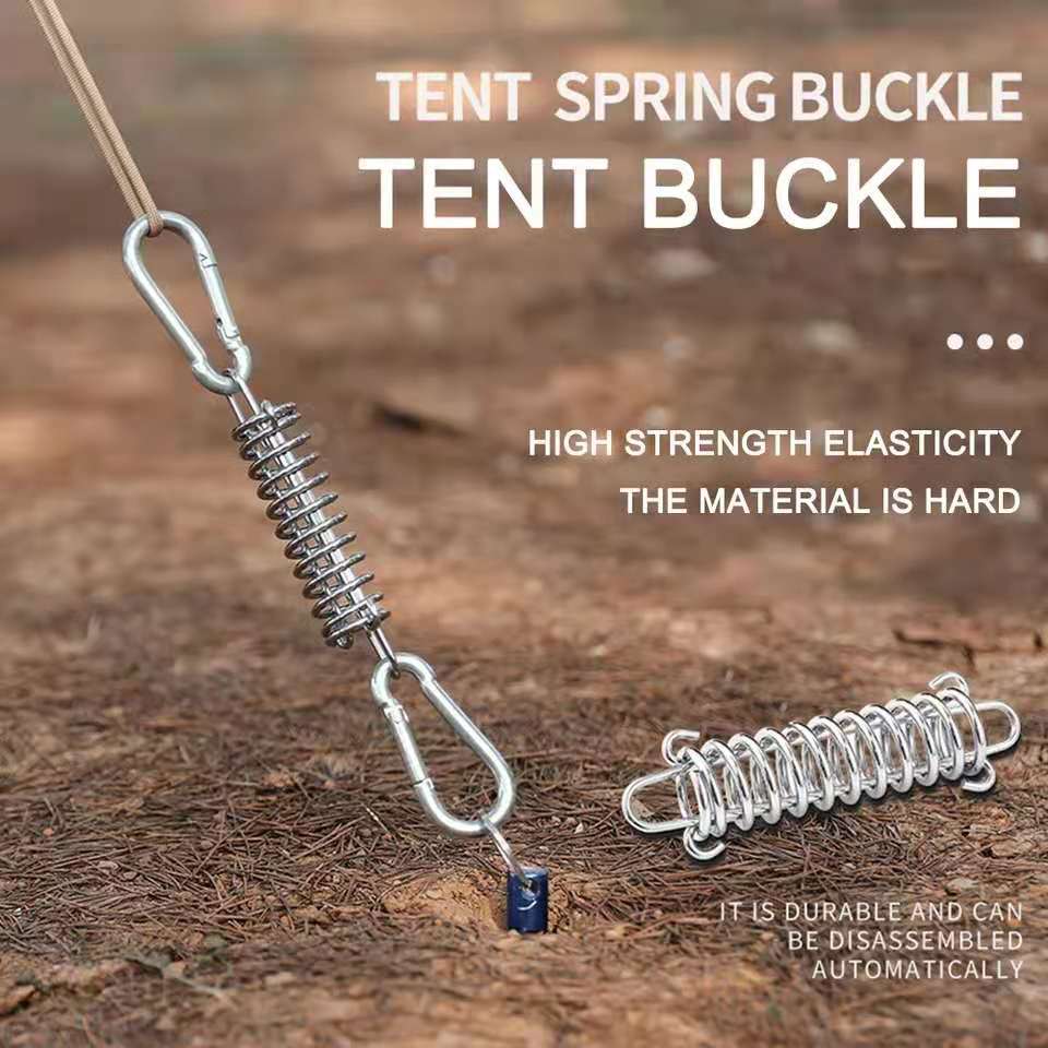 Stainless Steel Spring Deck Pegs for Canopy Tent, Durable Hooks
