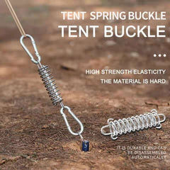 Stainless Steel Spring Deck Pegs for Canopy Tent, Durable Hooks