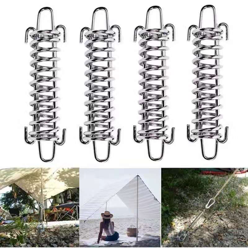 Stainless Steel Spring Deck Pegs for Canopy Tent, Durable Hooks